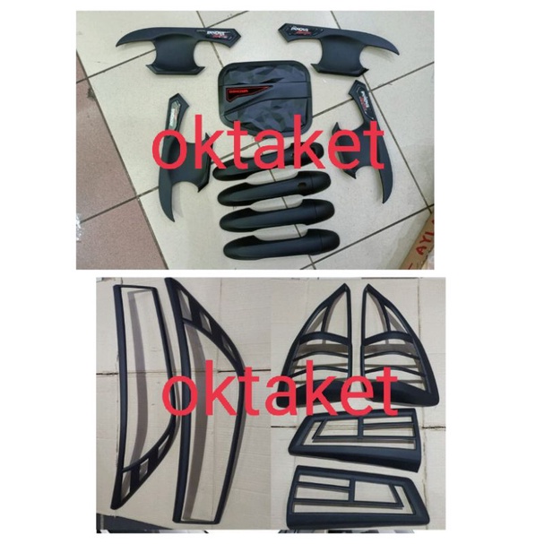 paket lengkap all new innova reborn 2016 2018 2020 2021 Garnish depan belakang outer handle tank cover hitam chrome