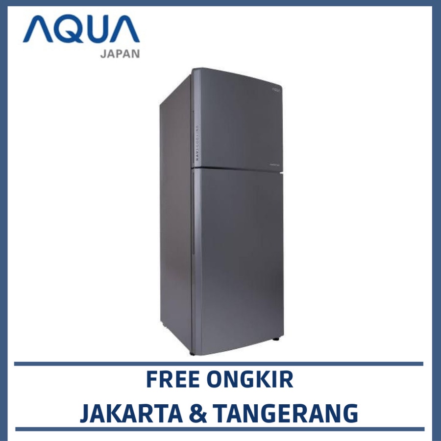 KULKAS AQUA JAPAN AQR 355 IM DS LEMARI ES 2 PINTU AQR355IMDS INVERTER