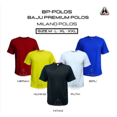 Baju Sport Polos Voli / Badminton Bahan Premium Polyester
