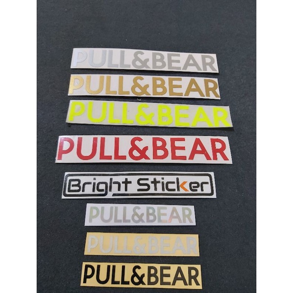 STICKER PULL&amp;BEAR CUTTING