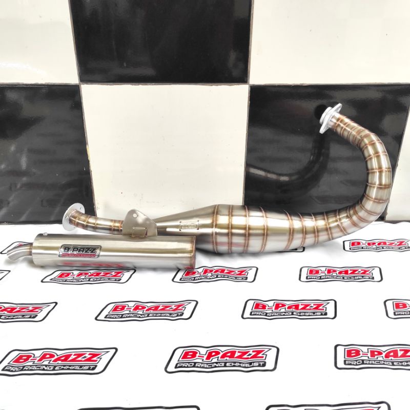 Knalpot B-PAZZ Ninja SS / R / RR Leher Cacing Standar Racing Full Stainless