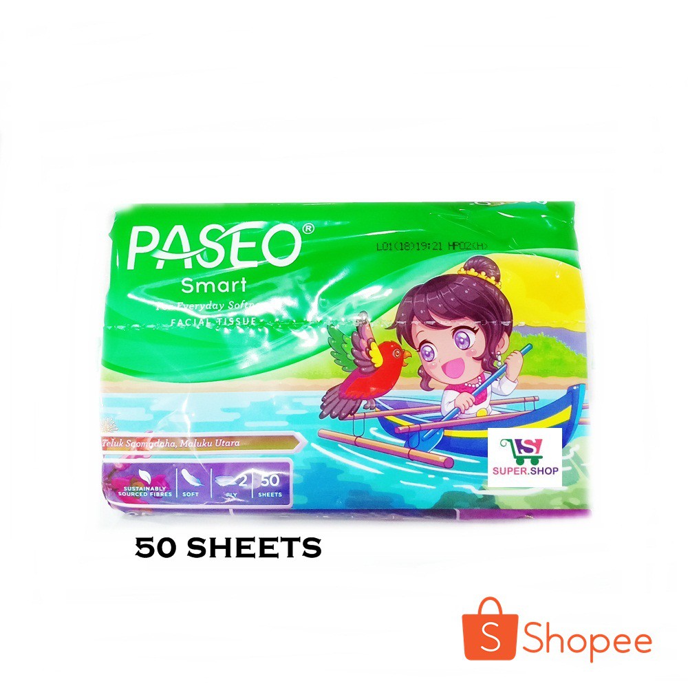 TISSUE / TISU PASEO 50 SHEETS Facial Tisue