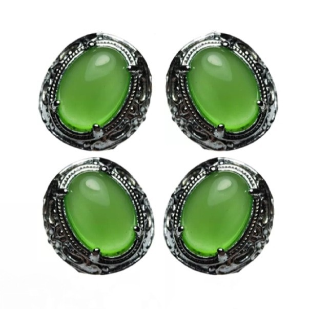 Batu Cincin Anggur Hijau Melon Kristal