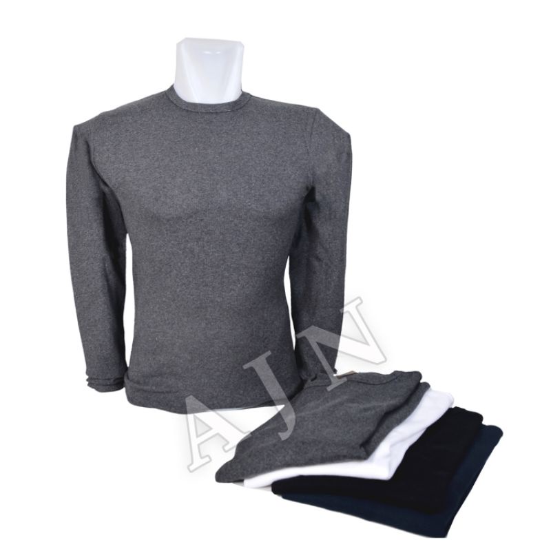 T Shirt / kaos tangan panjang SLIM O NECK Avirex