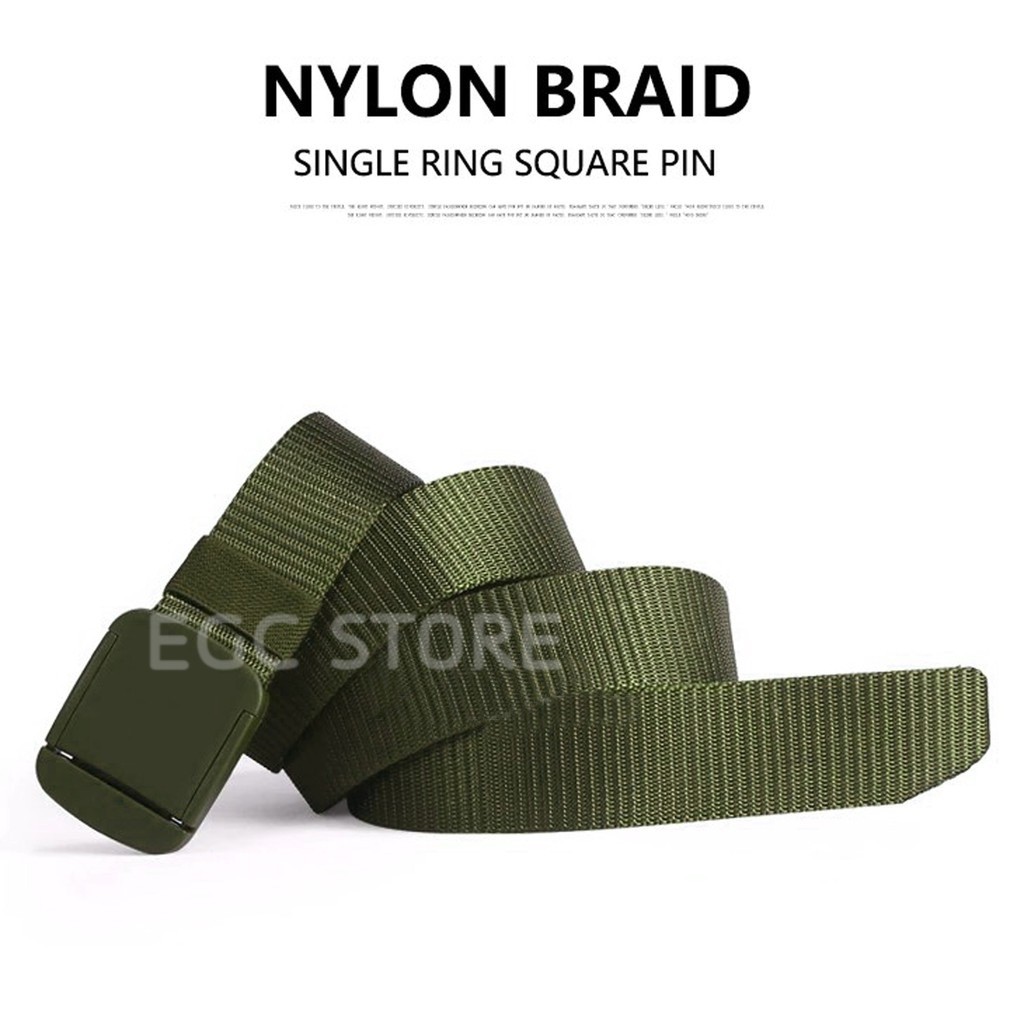 IKAT PINGGANG NYLON CANVAS / TACTICAL ARMY MILITARY / ANTI METAL DETECTOR / CODE:AMC XNL-140