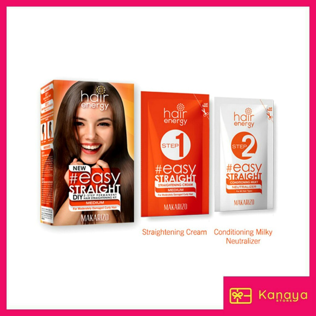 (BISA COD) Makarizo Hair Energy Easy Straight120ml