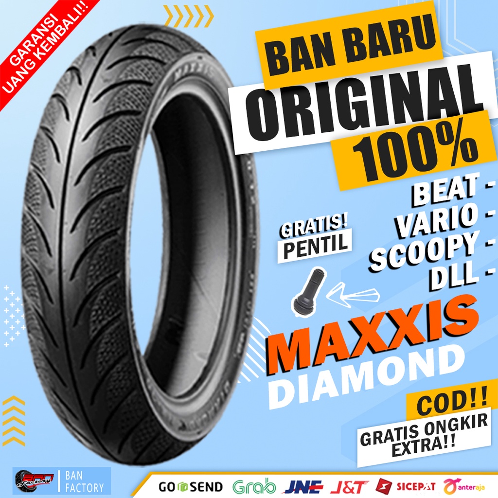 BAN MOTOR MATIC TUBLES MAXXIS DIAMOND RING 14 BAN MOTOR DEPAN BELAKANG BEAT VARIO SCOOPY RING 14 TUB