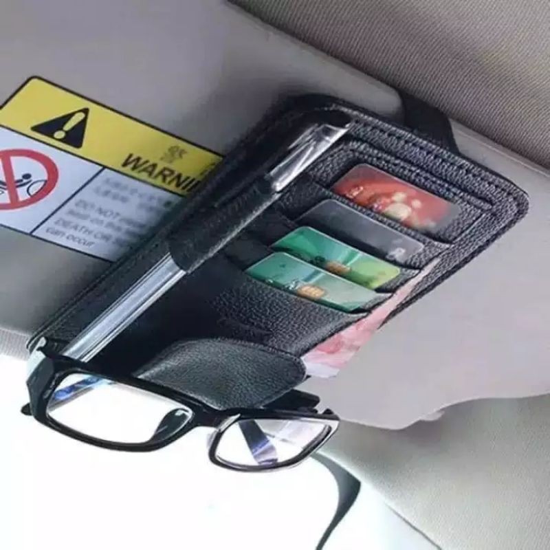 TEMPAT KARTU KACAMATA DI VISOR MOBIL/ CAR ORGANIZER CARD HOLDER