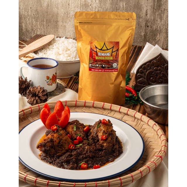 

Bunda Inyak - Rendang Ayam Premium HALAL | 1kg (Rendang Instan Otentik Minang Siap Saji)