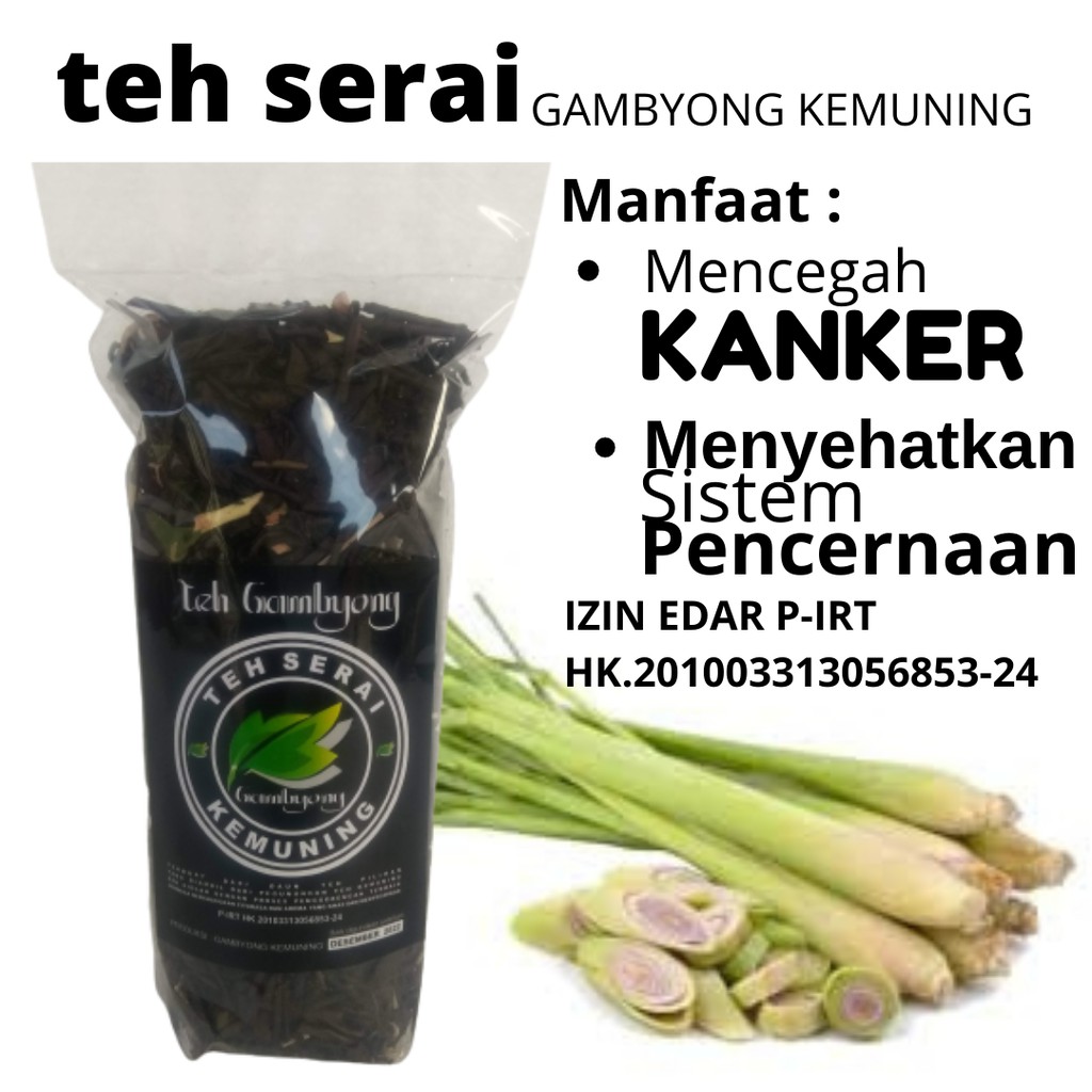

Teh Serai Gambyong 120 Gram Oleh - oleh Khas Kebun Teh Kemuning Karanganyar / Solo