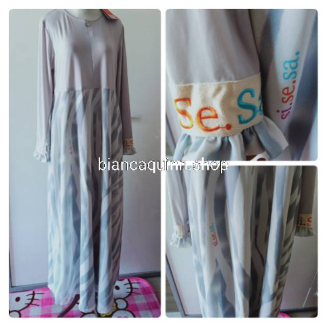 Salee Sisesa dress zaitun grey (jual di bwh hrg tag )