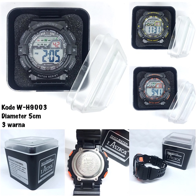 BARU K- SPORT WATCH WATER RESIST LASIKA DIGITAL TIME FREE BOX AND BATTERY ORDER BACA⬇️⬇️