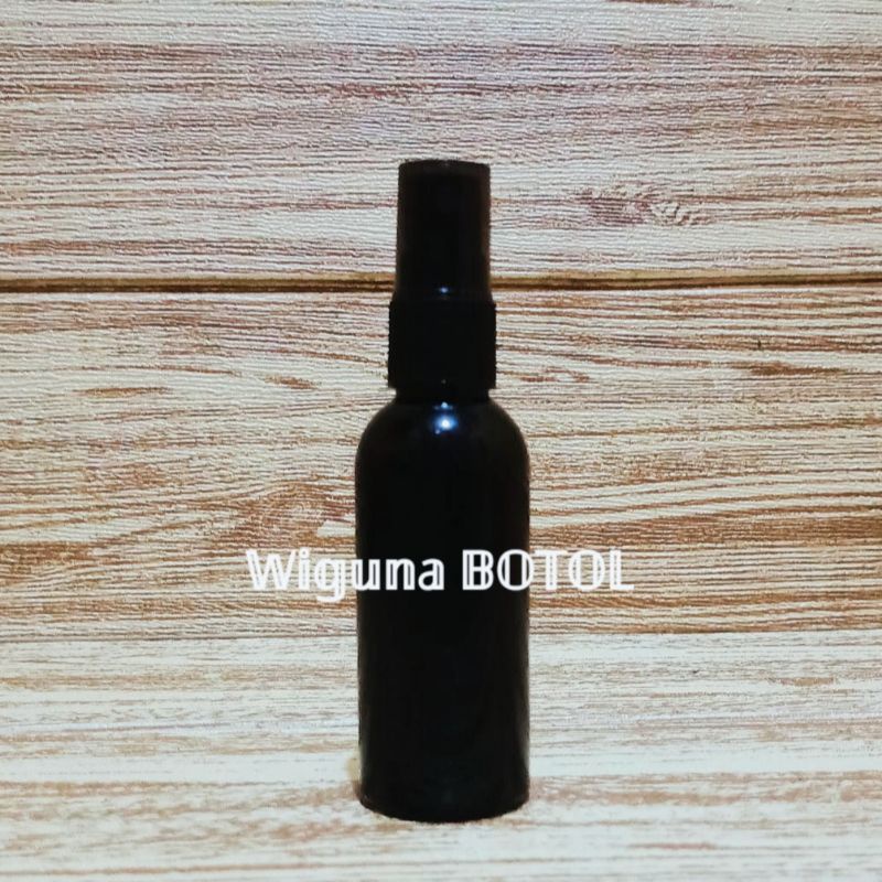 Botol Spray 60ml Hitam / Botol PET 60ml Hitam Tutup Spray
