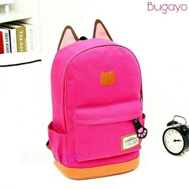

Back pack bad cat cantik canvas