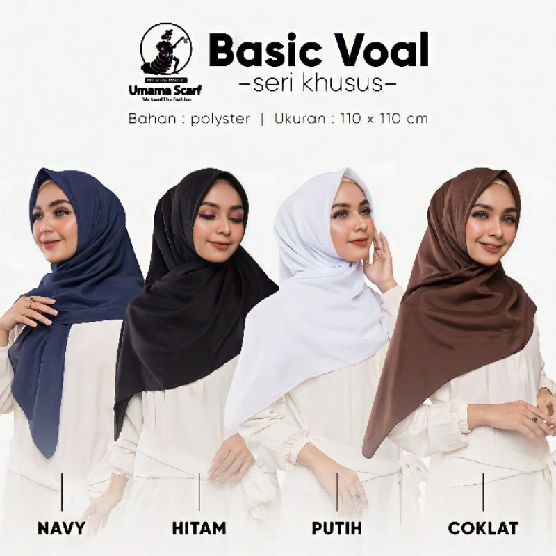 [Part 1] Jilbab Basic Voal Umama / Jilbab Sekolah