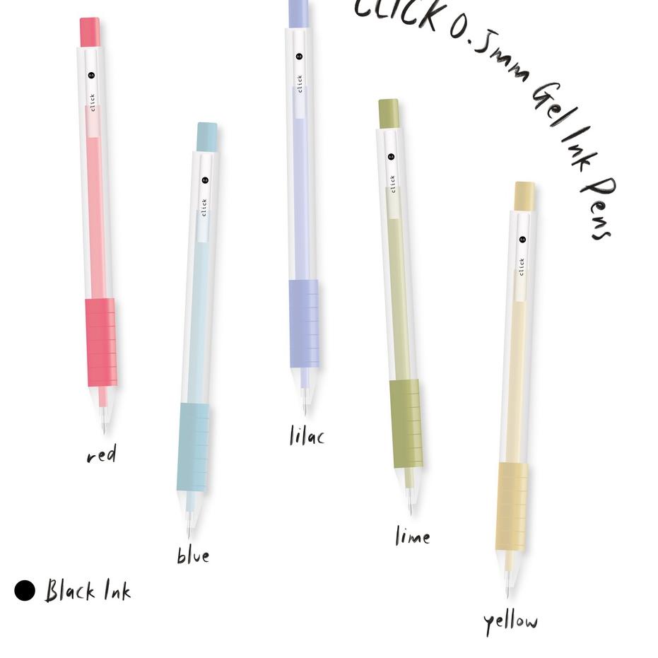 

>D2289) ⭐⭐⭐⭐⭐ Paperie Lab - Click Gel Ink Pens paling murah