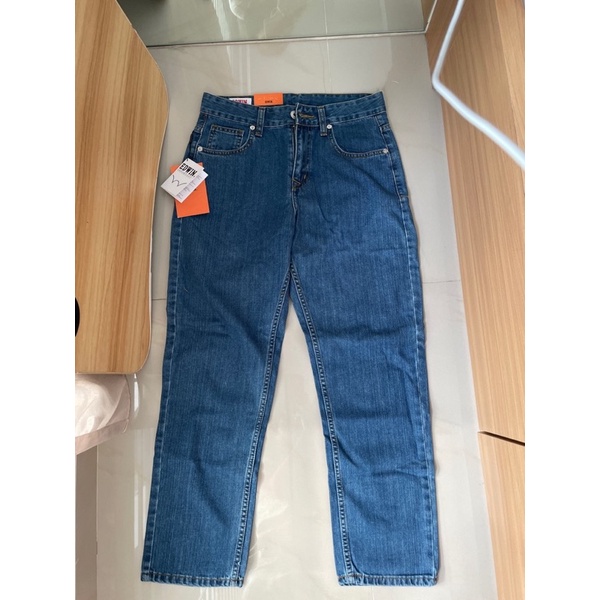 New edwin boyfriend celana panjang rok skirt size jeans denim batik satin cewe perempuan wanita fema