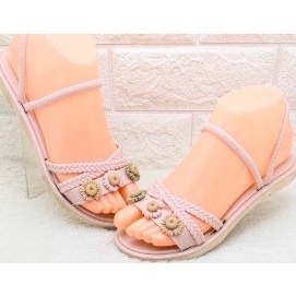 LSH 1205-F Sandal Jelly Grizella IMPORT anak motif bunga uk 24 - 29