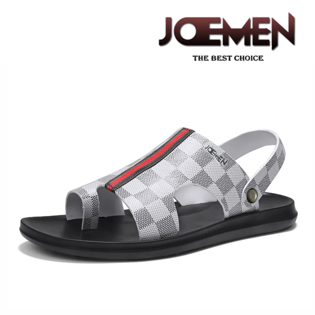 Joemen Sandal Pria S 50 Sandal Slop Terbaru Style Original Pria-PUTIH