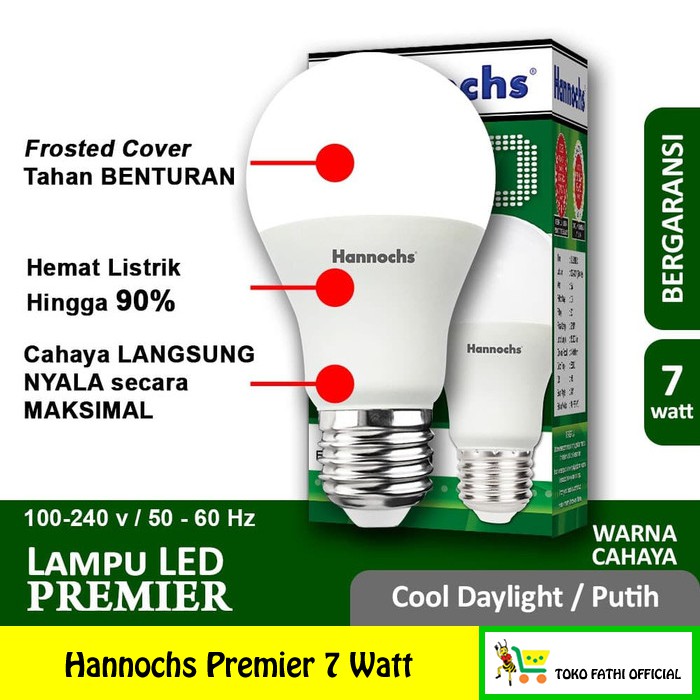 Jual Lampu Led Hannochs Premier 7 Watt | Shopee Indonesia