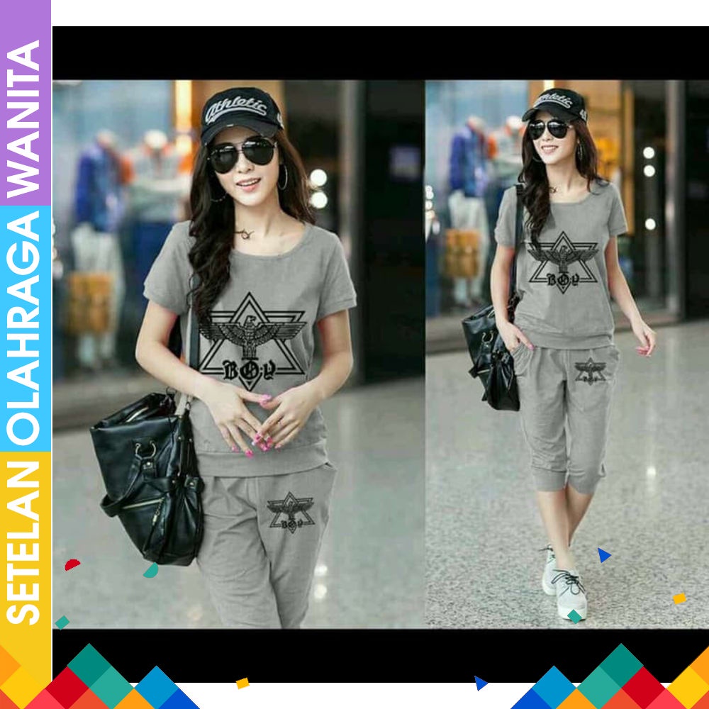 Setelan Senam Olahraga Set Sunrise Zumba Army Baju Senam Zumba Aerobik Fitness Baju Gym Baju senam