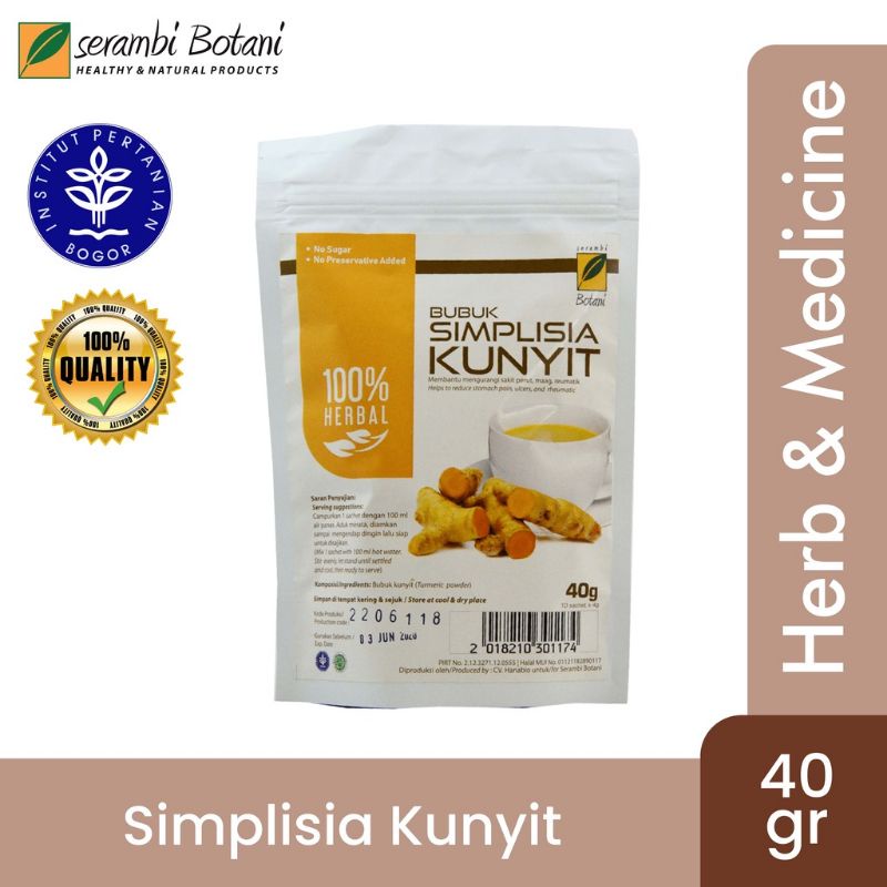 

Simplisia Kunyit Serambi Botani