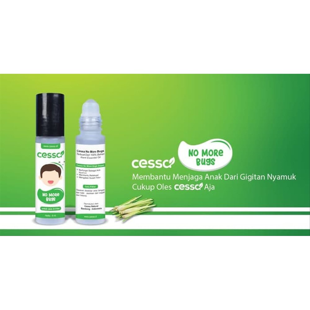 COD BANDUNG Cessa Essential anak diatas 3 tahun KID KIDS Pereda Batuk &amp; Pilek Cesa Cough N Flu Demam fever anti serangga nyamuk bugs away anti rewel leniere Baby Natural 8ml Happy Nose Batuk Pilek Fever Drop Fedrop Lenire Bugs balsem anak Herbal bayi obat