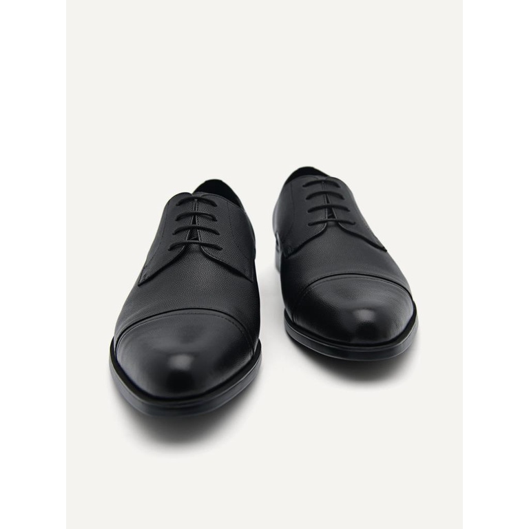 PM147 SEPATU PANTOFEL PEDRO PRIA ORIGINAL FORMAL KULIT ASLI HITAM