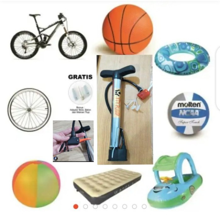 POMPA SEPEDA Pendek, Kecil Ban Sepeda Dan Motor ODESSY Mini Kompa Angin Tangan