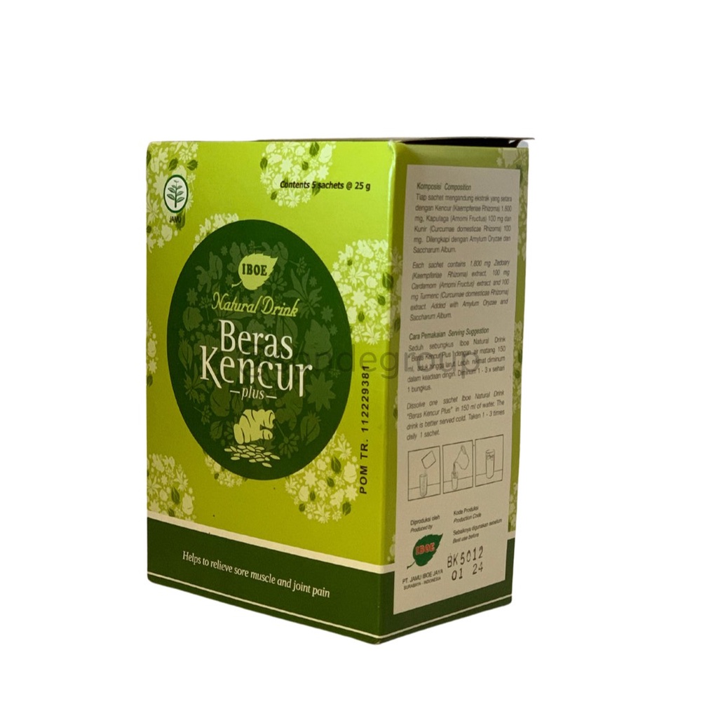

Natural Drink - Beras Kencur Plus - Jamu Iboe - Bubuk - Minuman Instan