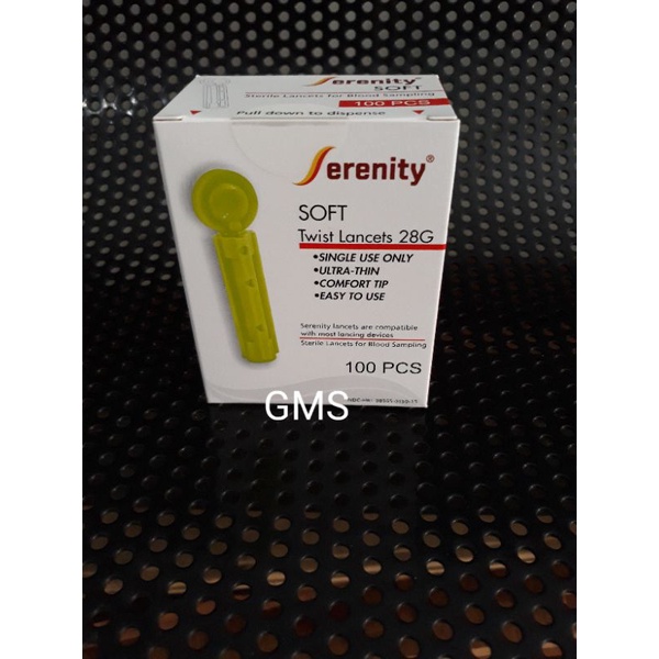 Blood Lancet 28G isi 100 pcs General Care / Serenity/ Onehealth