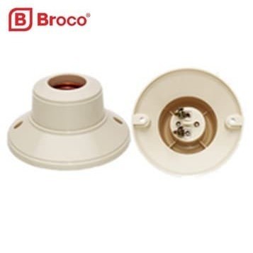 Fitting Lampu Plafon Broco Bulat / Fitting Lampu Tempel Broco Bulat