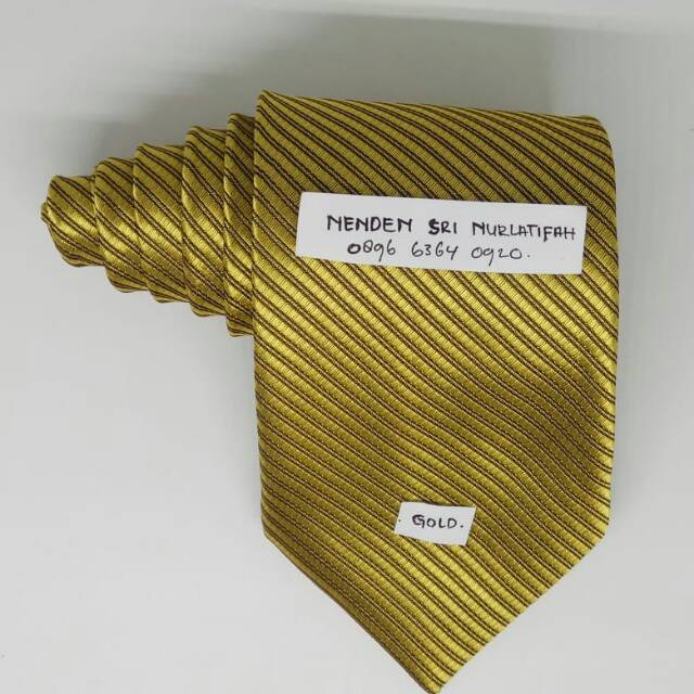 DASI PRIA PANJANG MOTIF SALUR 3 INCHI - GOLD