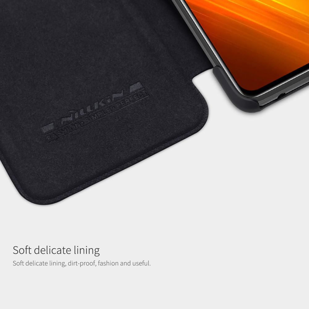 Flip Cover Xiaomi Poco X3 NFC Nillkin Qin Leather Flip Hard Case