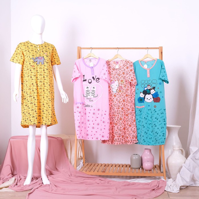 DASTER BAJU TIDUR BAHAN KAOS