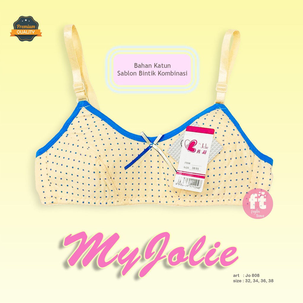 MyJolie | BRA Pelajar Kombinasi Tahap 1 TANPA BUSA / BH Pelajar Tahap 1 NON BUSA / art  Jo 808 P