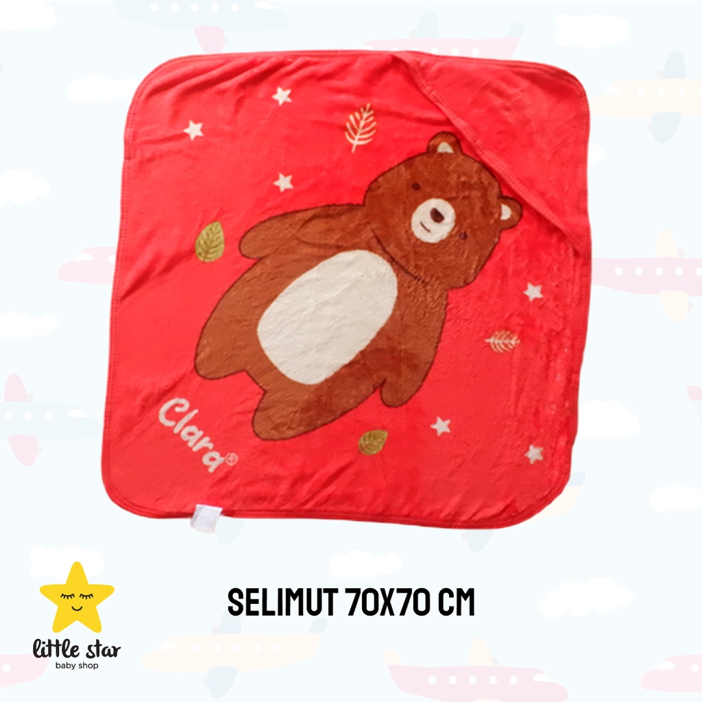 Clara Selimut Topi Bayi | Blanket Kecil Anak | Slimut Traveling