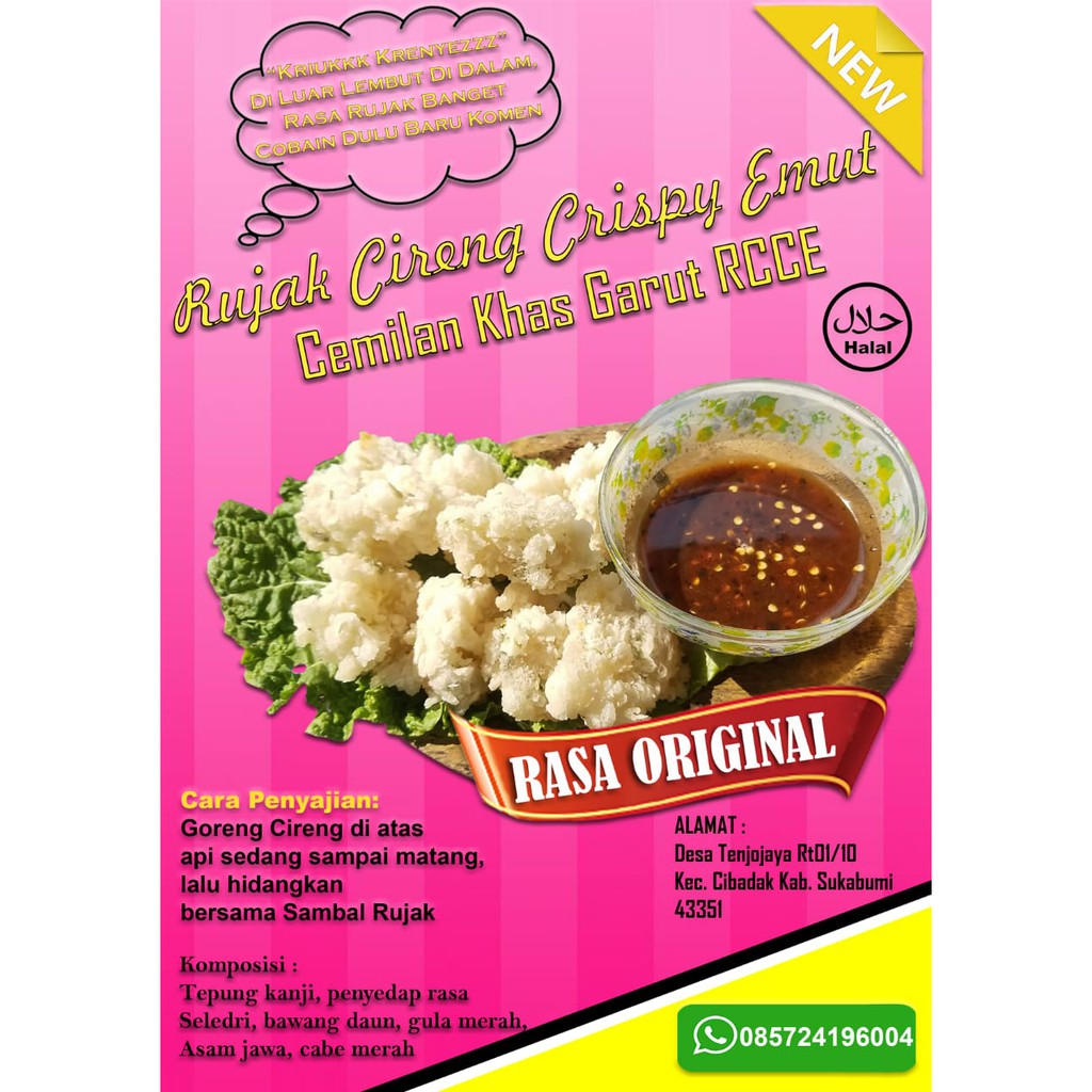 

RUJAK CIRENG CRISPY EMUT BERSAUDARA ISI 10 pcs