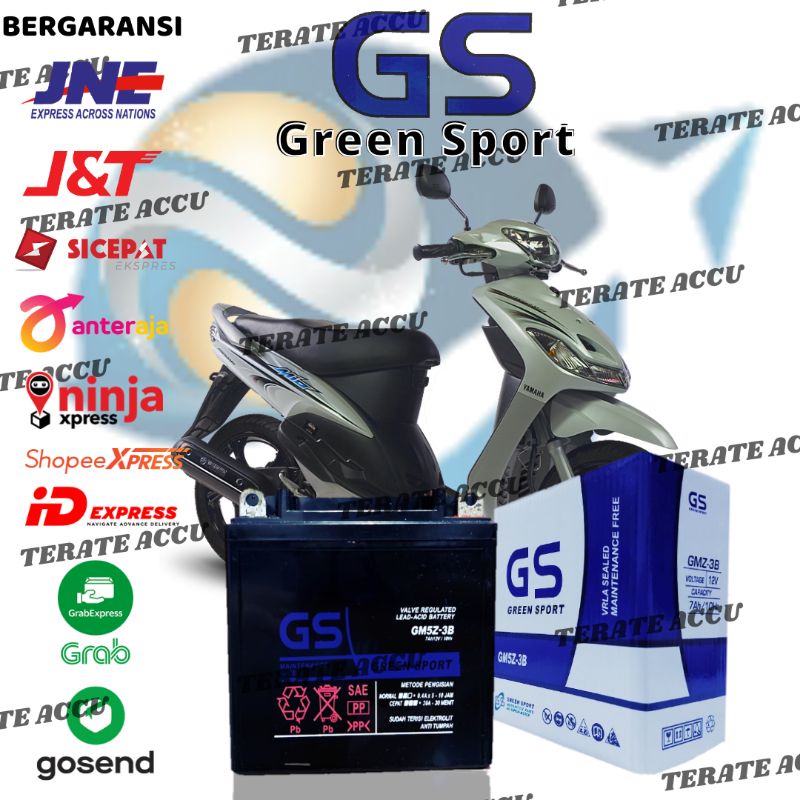 Aki Motor Full Kering GS GenSmart Mio Sporty, Mio Awal, Mio Smile
