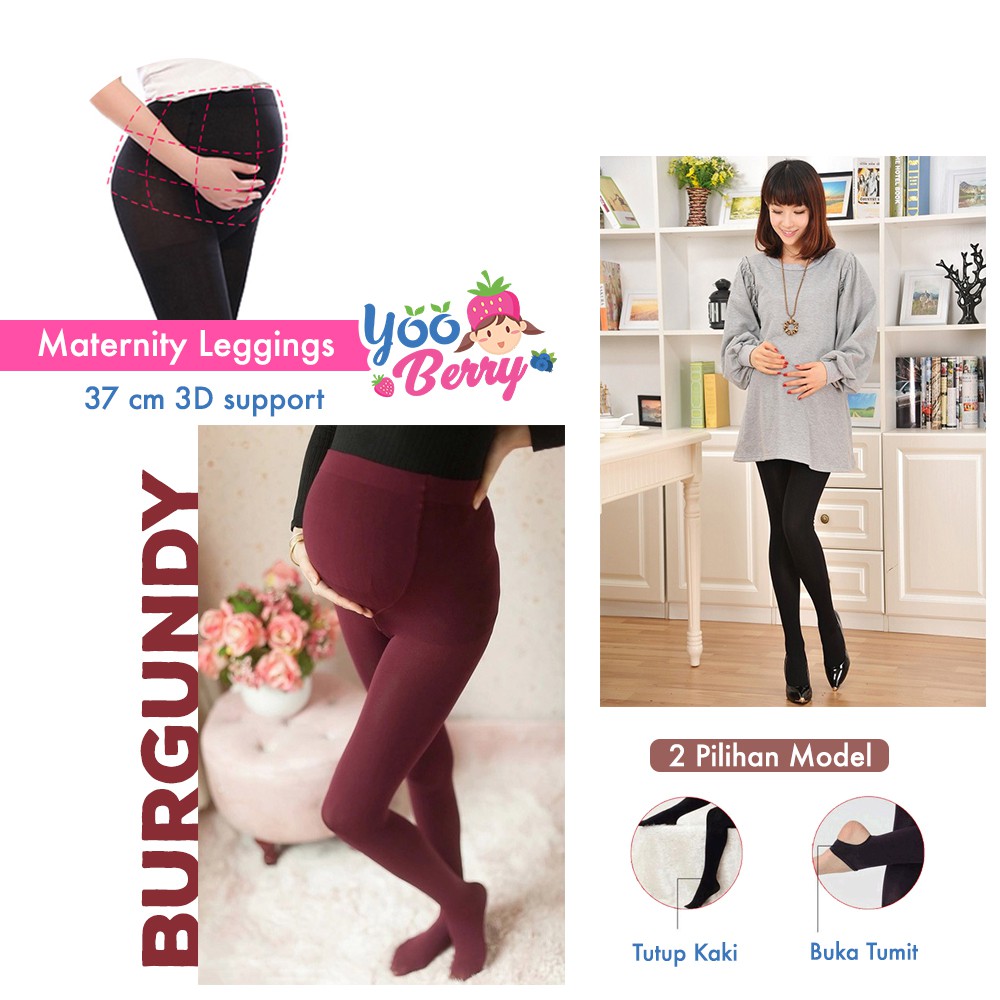 YooBerry Maternity Legging 3D Support Fit XXXL Celana Panjang Ibu Hamil Berry Mart