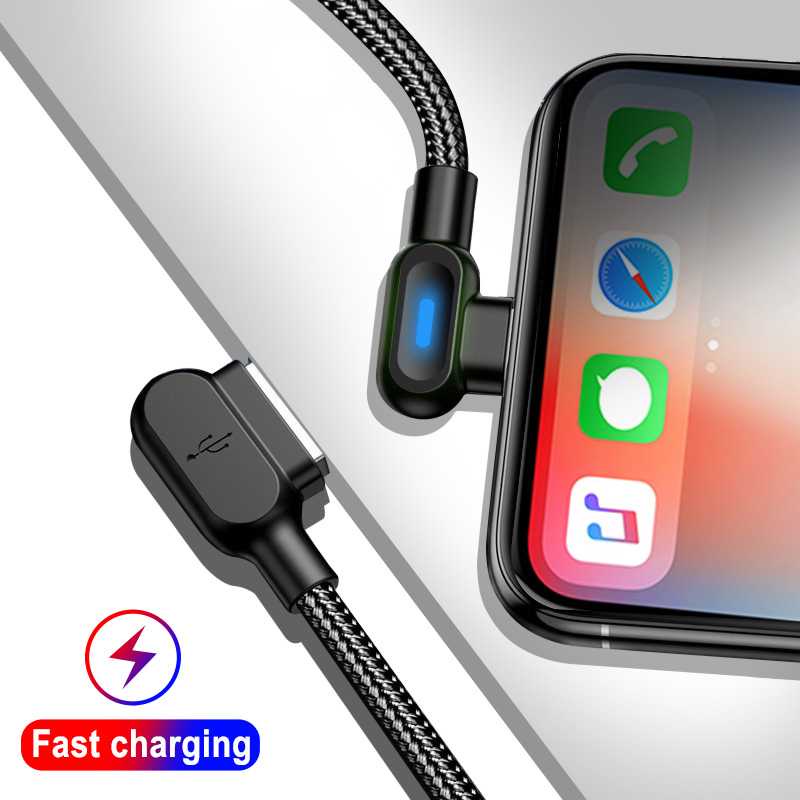 UGI Kabel Charger USB L Shape 2.4A 1 Meter - UGI02 ( Al-Yusi )