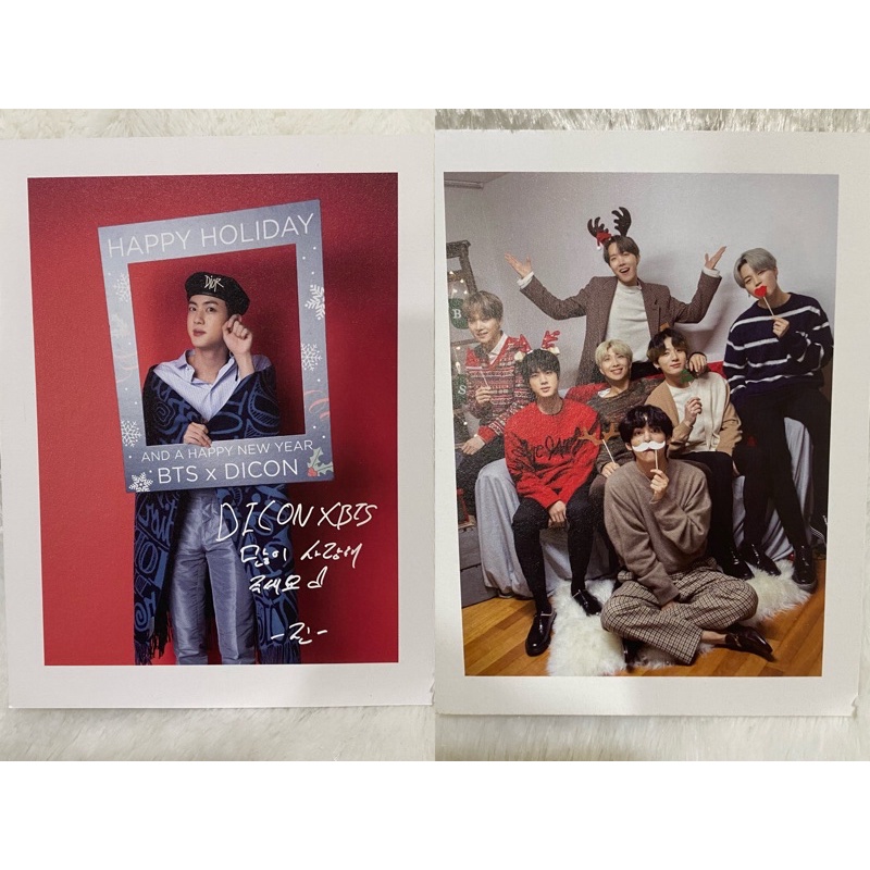 (7) BTS dicon JIN seokjin postcard photo sharing OFFICIAL | posca pc poca baret