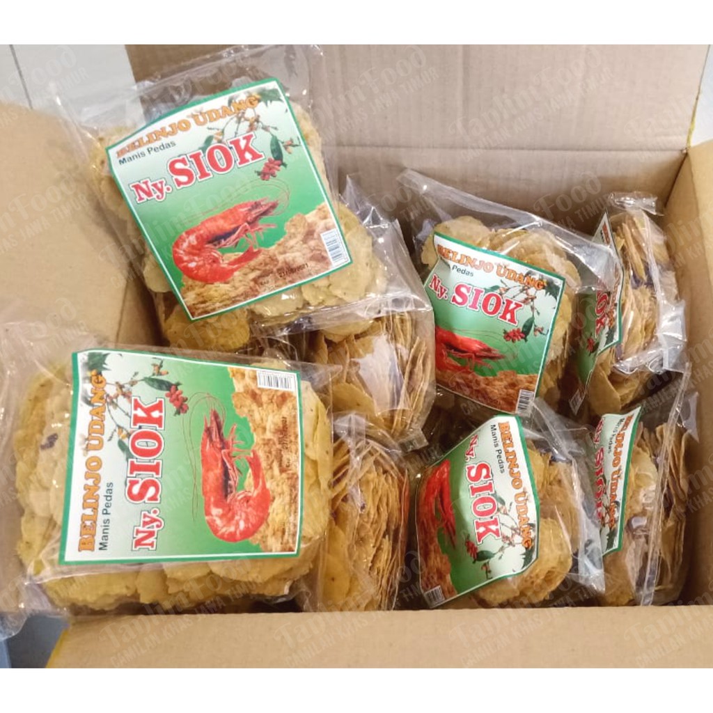 Krupuk / Kerupuk Blinjo Belinjo Pedas Manis Ny. Siok 300gr - TanlimShop