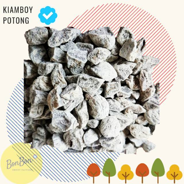 

White Prunes Seedless Sour Sweet / Kiamboy Putih Potong Plum Asem Manis / Kiamboi 250 Gram