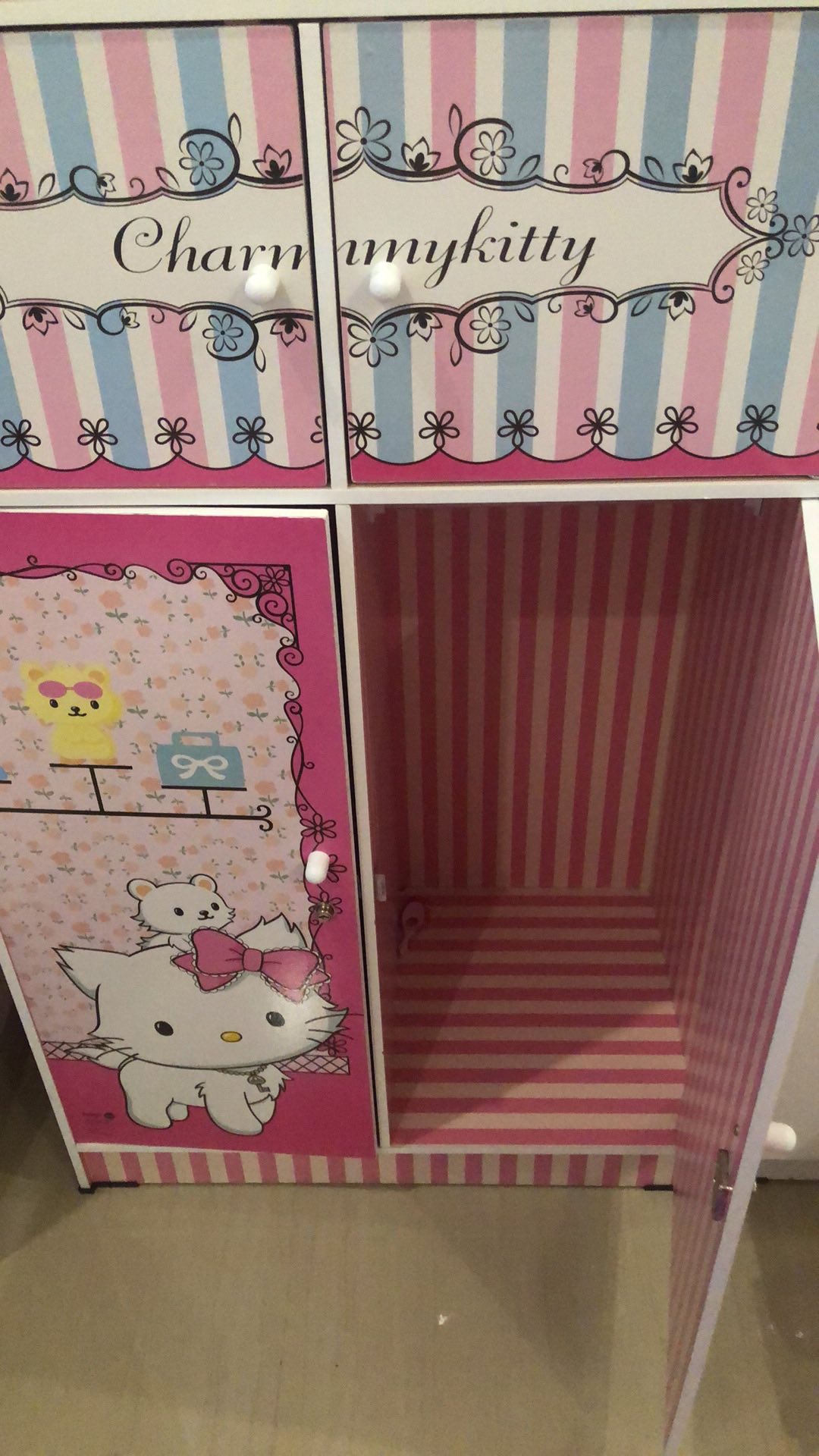 Lemari Pakaian Anak Karakter Charmy Kitty Wd 1311 Cmy