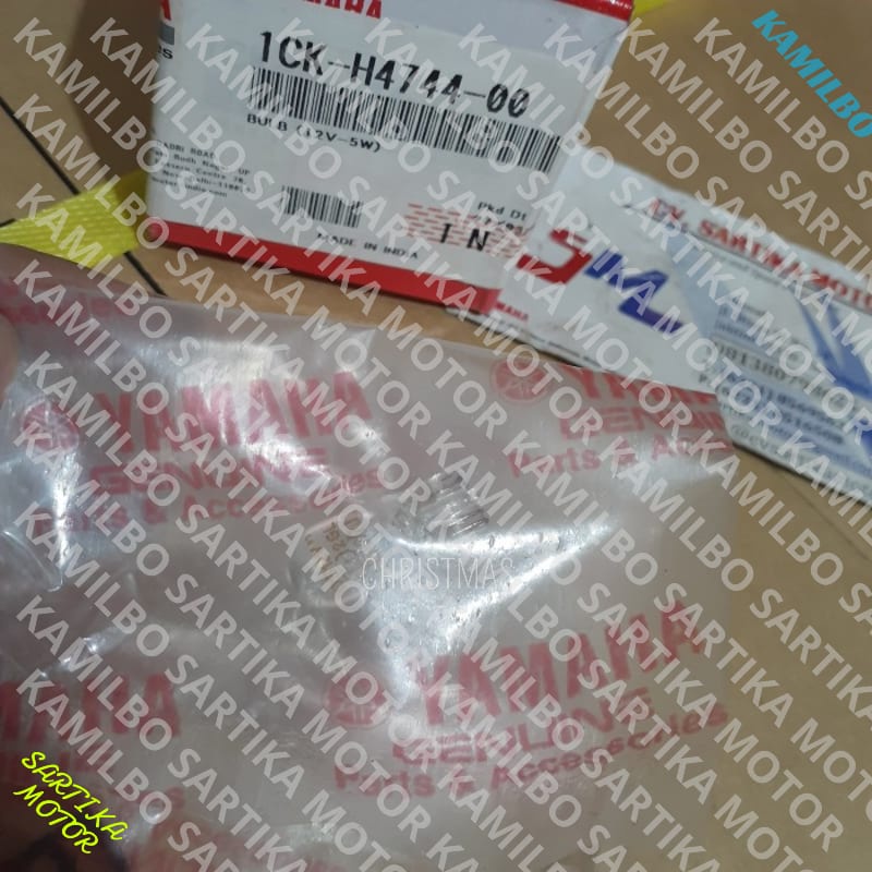 (100% Original ) Bohlam Lampu Belakang Aerox 0/ Bulb (12V-W5W) 1CK-H4744-00 Keren Gan