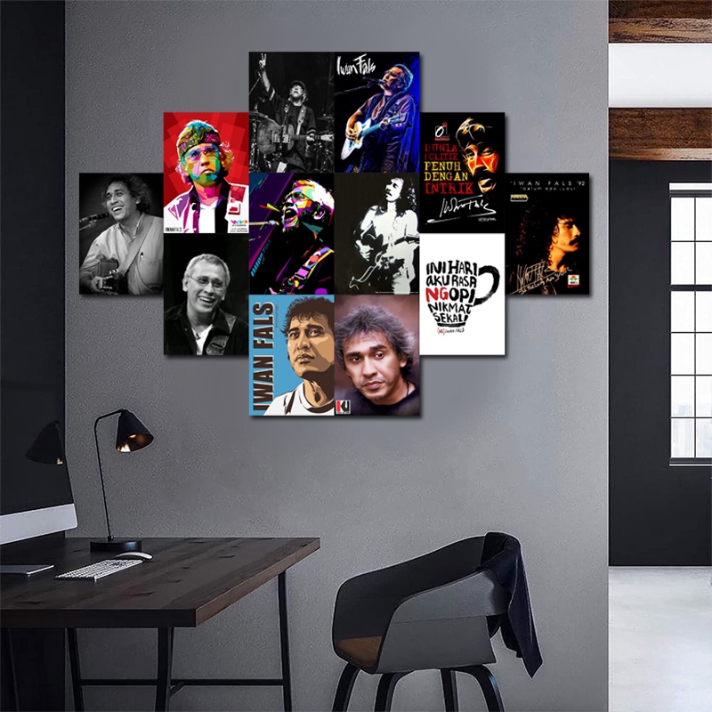 Poster Dinding Aesthetic Ukuran A6 A5 A4 Iwan Fals Aesthetic Murah 16 pcs | SC85 | Poster Murah - Po