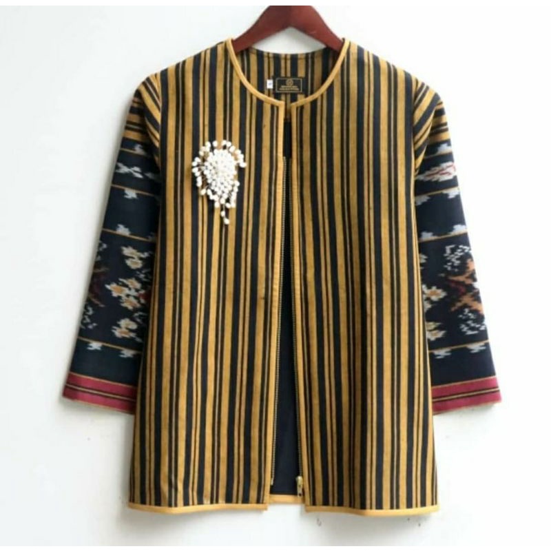 BAJU TENUN JEPARA BLOUSE ETNIK JEPARA LURIK TERBARU
