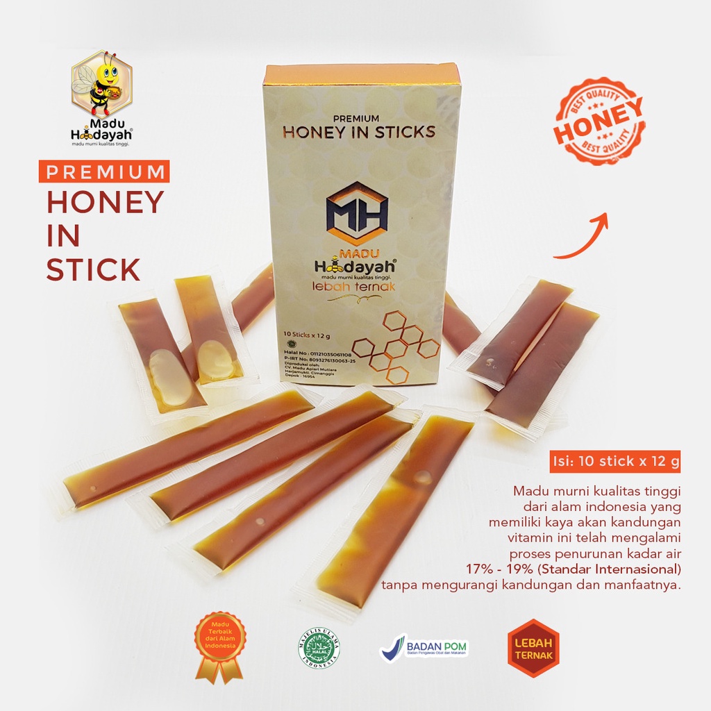 

MADU STICK PREMIUM LEBAH TERNAK ISI 10