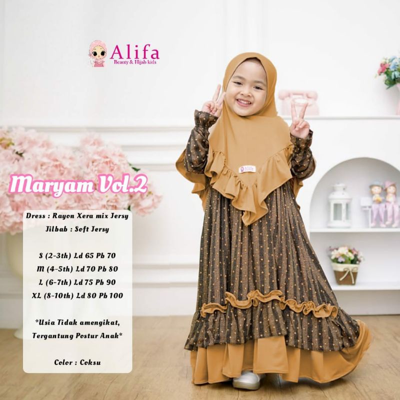 Maryam gamis set kids by Alifa